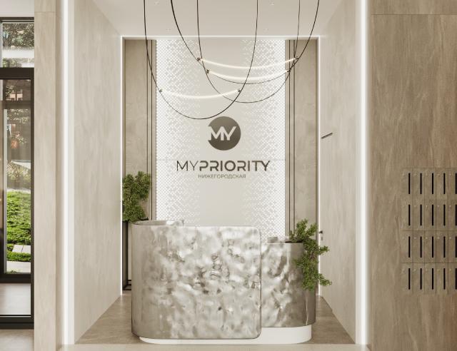 <p>Центральное лобби с радиусным остеклением и высокими потолками приглашает заглянуть внутрь. Современное стильное пространство можно использовать для ожидания, дружеских встреч и деловых переговоров. Дизайнерские входные группы каждого корпуса будут оборудованы стойкой ресепшн, колясочной и лапомойкой для собак.</p>